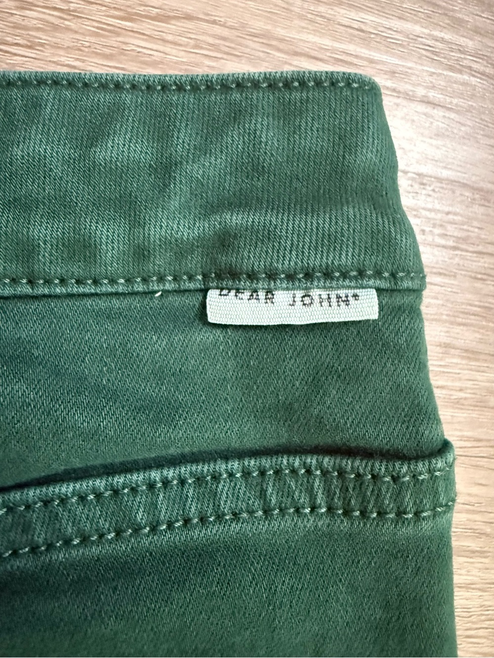 Dear John Fiona Green Wide Leg Jeans Size 31 Raw Hem MSRP $116 - Picture 12 of 13